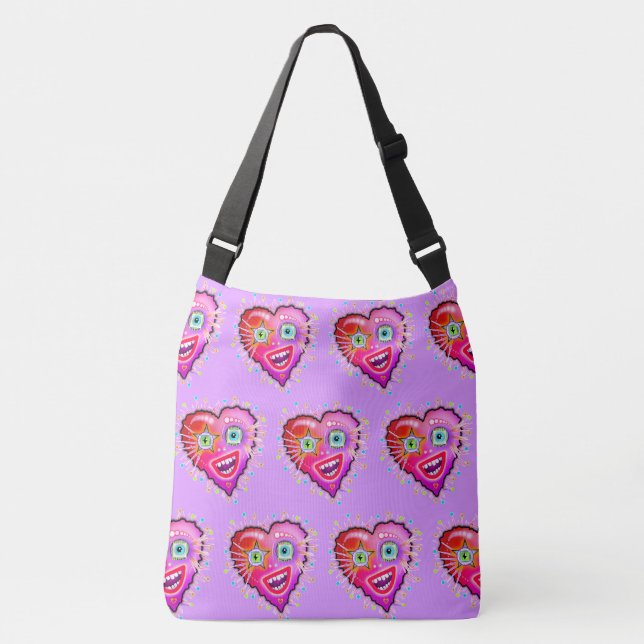 MY HEART WILL GLOW ON CROSSBODY BAG (Front)