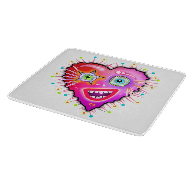 MY HEART WILL GLOW ON CUTTING BOARD (Corner)