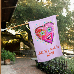 MY HEART WILL GLOW ON HOUSE FLAG