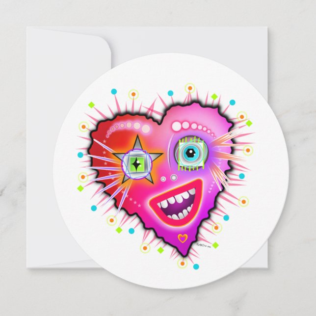 MY HEART WILL GLOW ON INVITATION (Front)