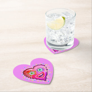 MY HEART WILL GLOW ON PAPER COASTER