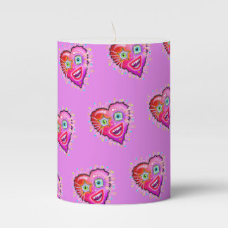 MY HEART WILL GLOW ON PILLAR CANDLE