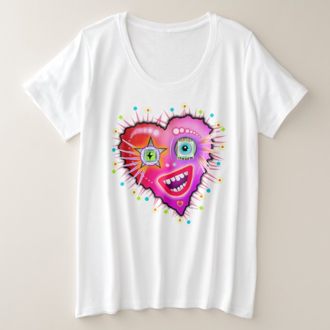 MY HEART WILL GLOW ON PLUS SIZE T-Shirt (Design Front)