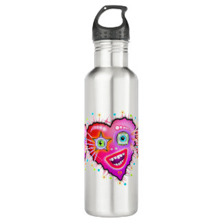 MY HEART WILL GLOW ON STAINLESS STEEL WATER BOTTLE