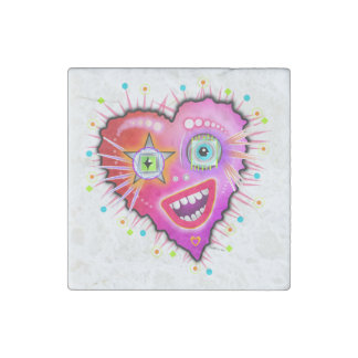 MY HEART WILL GLOW ON STONE MAGNET