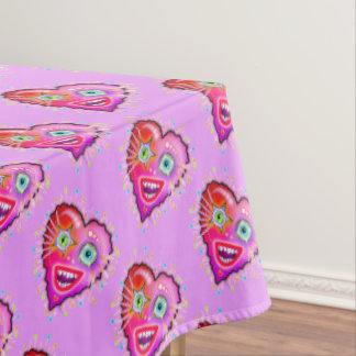 MY HEART WILL GLOW ON TABLECLOTH