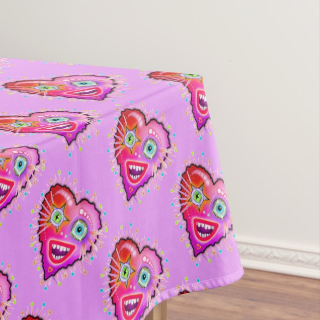 MY HEART WILL GLOW ON TABLECLOTH (In Situ)