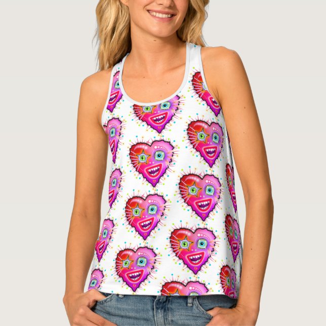MY HEART WILL GLOW ON TANK TOP (Front)