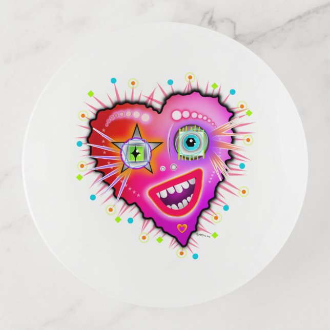 MY HEART WILL GLOW ON TRINKET TRAY (Front)