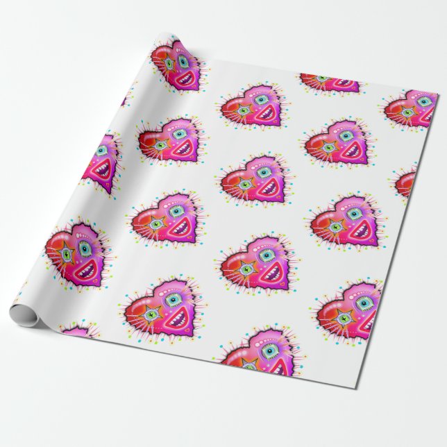 MY HEART WILL GLOW ON WRAPPING PAPER (Unrolled)