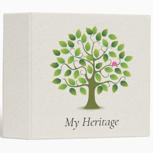 My Heritage Genealogy Binder with Green Tree