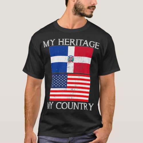 My Heritage My Country Dominican American Tee 