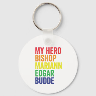 My Hero Bishop Mariann Edgar Budde Trans LGBT Keychain