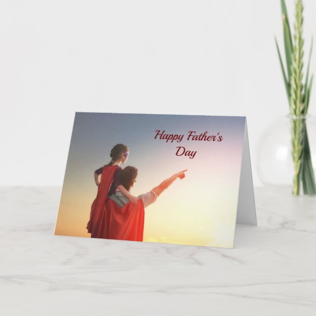 My Hero Father's Day Card (Front)