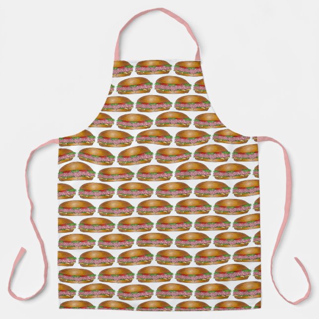 My Hero Ham Cheese Hoagie Submarine Sub Sandwich Apron (Front)