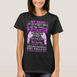 My Hero Is Heart Angel Thought Heimerheimer's Warr T-Shirt