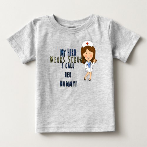 My Hero is Mommy Baby T_Shirt