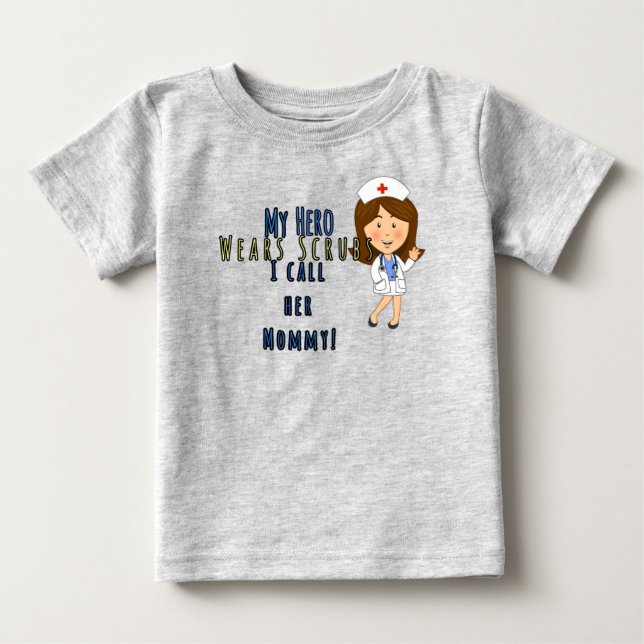 My Hero is Mommy Baby T-Shirt (Front)