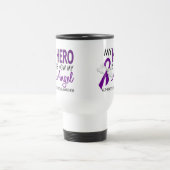 My Hero Is My Angel Alzheimer's Disease Travel Mug (Center)