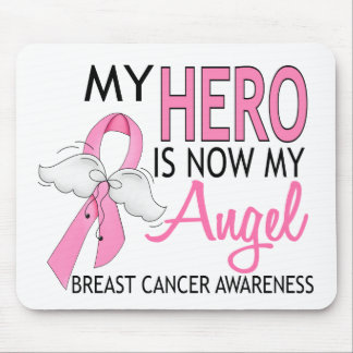 My Hero Is My Angel Breast Cancer Mouse Pad