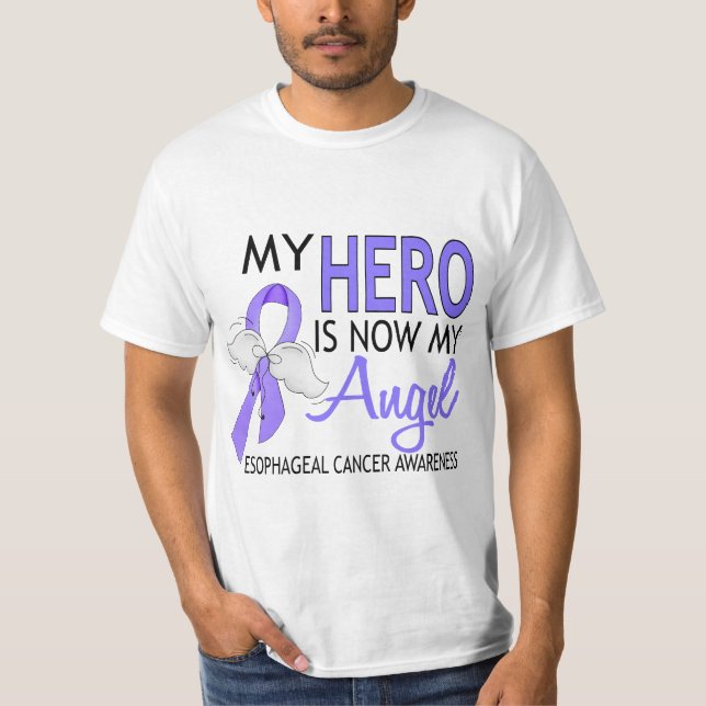 My Hero Is My Angel Esophageal Cancer T-Shirt (Front)