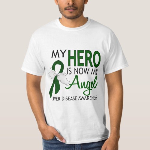 My Hero Is My Angel Liver Disease T_Shirt