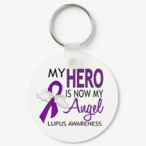 My Hero Is My Angel Lupus Keychain