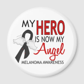 My Hero Is My Angel Melanoma Magnet