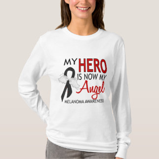 My Hero Is My Angel Melanoma T-Shirt