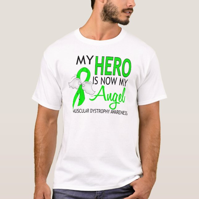 My Hero Is My Angel Muscular Dystrophy T-Shirt (Front)