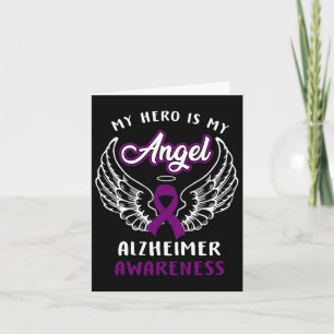 My Hero Is Now Angel Heimerheimer Awareness Costum Card
