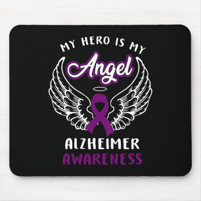 My Hero Is Now Angel Heimerheimer Awareness Costum Mouse Pad (Front)