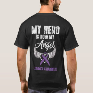 My Hero Is Now My Angel Alzheimer Awareness T-Shirt
