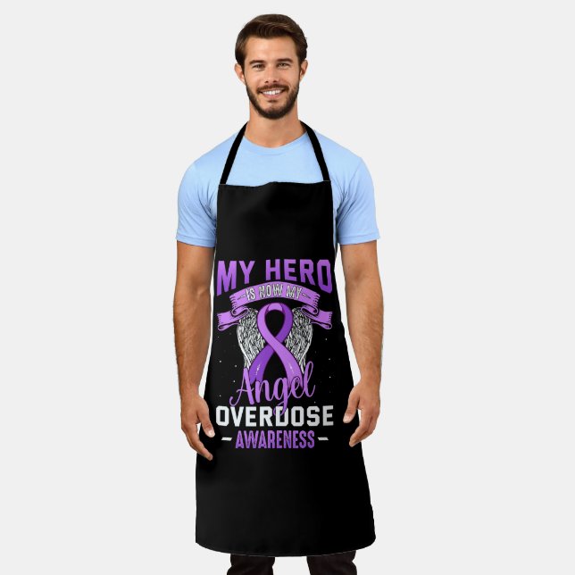 My Hero is Now My Angel Apron (Worn)