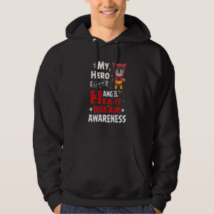 My Hero Is Now My Angel Heart Disease Awareness Hoodie