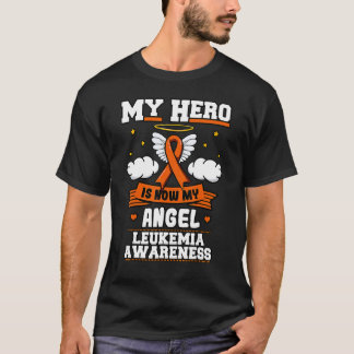 My Hero Is Now My Angel Leukemia Green Ribbon Clou T-Shirt