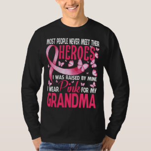 My Heroes I Wear Pink For My Grandma Breast Cancer T-Shirt