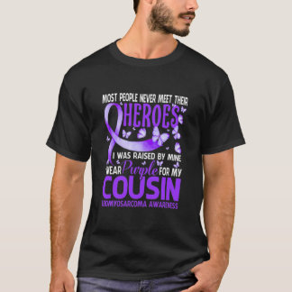 My Heroes I Wear Purple For My COUSIN LEIOMYOSARCO T-Shirt