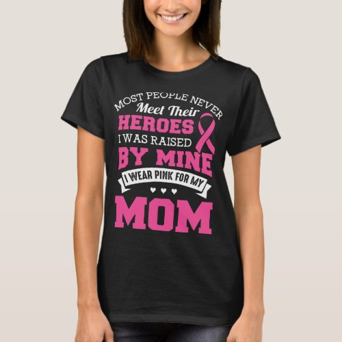 My Heroes I Wear Purple For My Mom Mother Pancreat T_Shirt