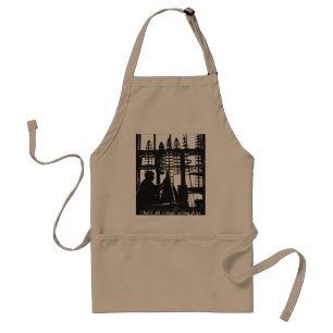"My hobby-Building wooden old time sailing ships" Adult Apron