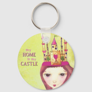 my home is my castle keychain