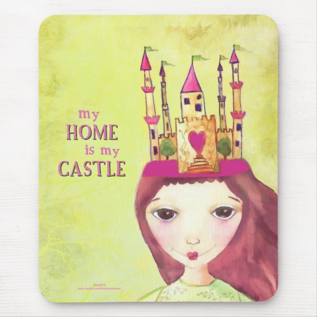 my home is my castle mouse pad (Front)