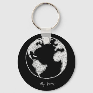 My home T-Shirt. We only have one earth Keychain