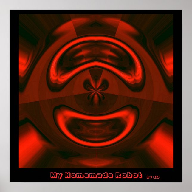 My Homemade Robot Framed Poster (Front)