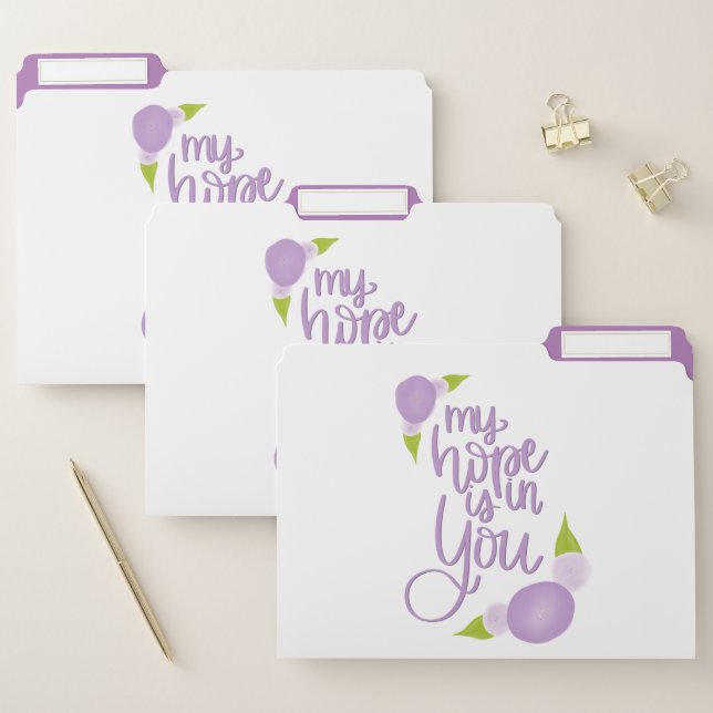 My Hope Is In You File Folders (Set)