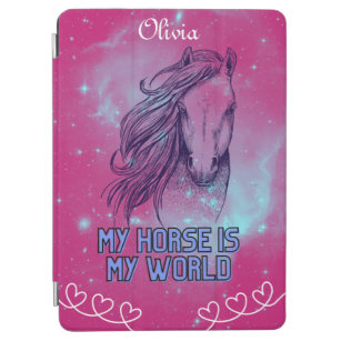 My Horse Is My World Magenta   iPad Air Cover