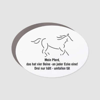 My horse this has four legs of funny saying car magnet