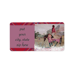 my horse was angel Return Address Label