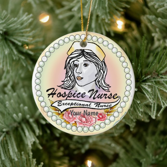 My Hospice Nurse Ceramic Ornament (Tree)