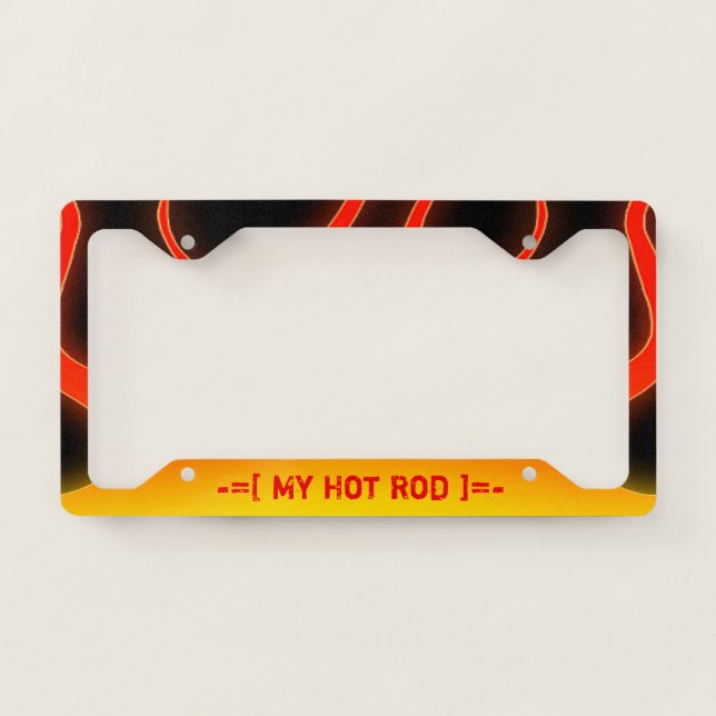 My Hot Rod License Plate Frame (Front)